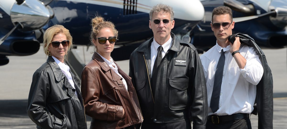 airline pilot leather jacket